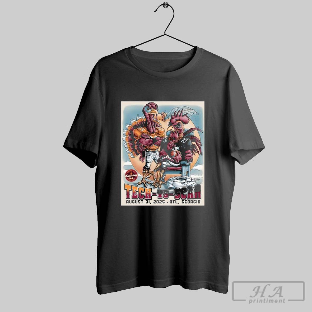 Official Tech Vs Scar August 31 2025 Atl Ga T - Adult & Kids T-Shirts, Sweatshirts & Hoodies apparel design preview 1