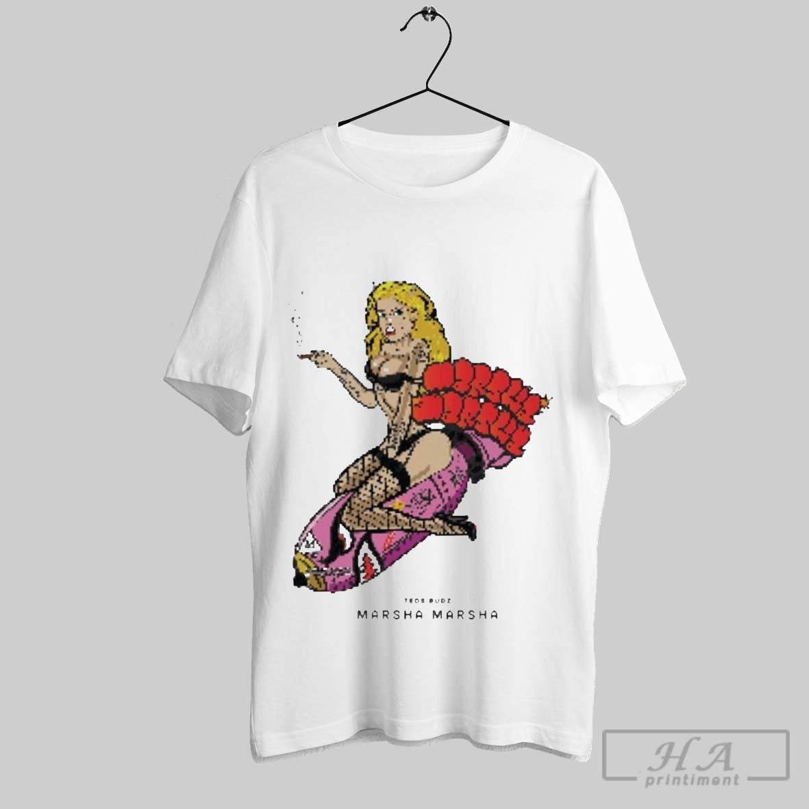 Official Teds Budz Marsha Cigarettes Pixel - Adult & Kids T-Shirts, Sweatshirts & Hoodies apparel design preview 1
