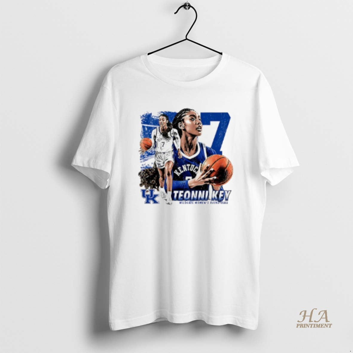 Official Teonni Key Kentucky Womens Basketball - Adult & Kids T-Shirts, Sweatshirts & Hoodies apparel design preview 1