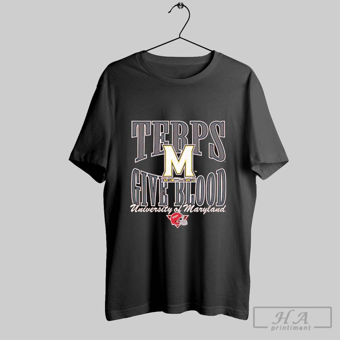 Official Terps Give Blood University Of Maryland - Adult & Kids T-Shirts, Sweatshirts & Hoodies apparel design preview 1