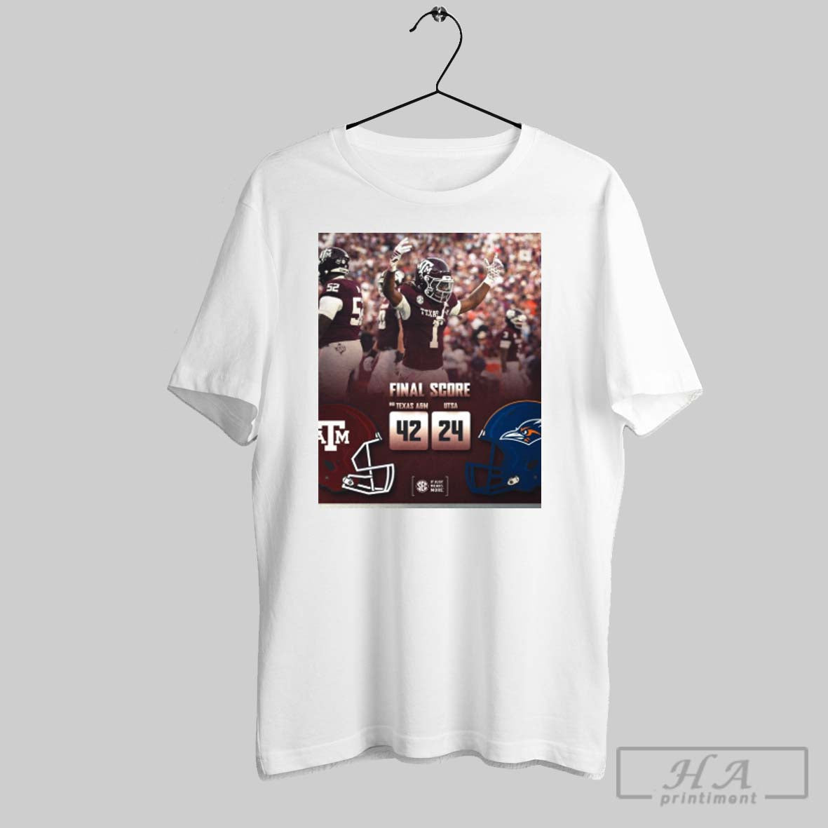 Official Texas Am Aggies And Utsa Roadrunners Final - Adult & Kids T-Shirts, Sweatshirts & Hoodies apparel design preview 1