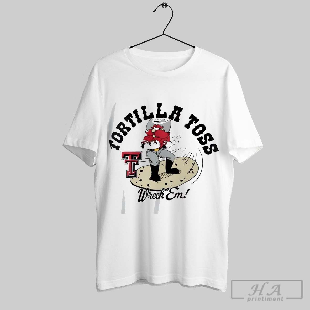 Official Texas Tech Red Raiders Tortilla Toss Wreck - Adult & Kids T-Shirts, Sweatshirts & Hoodies apparel design preview 1