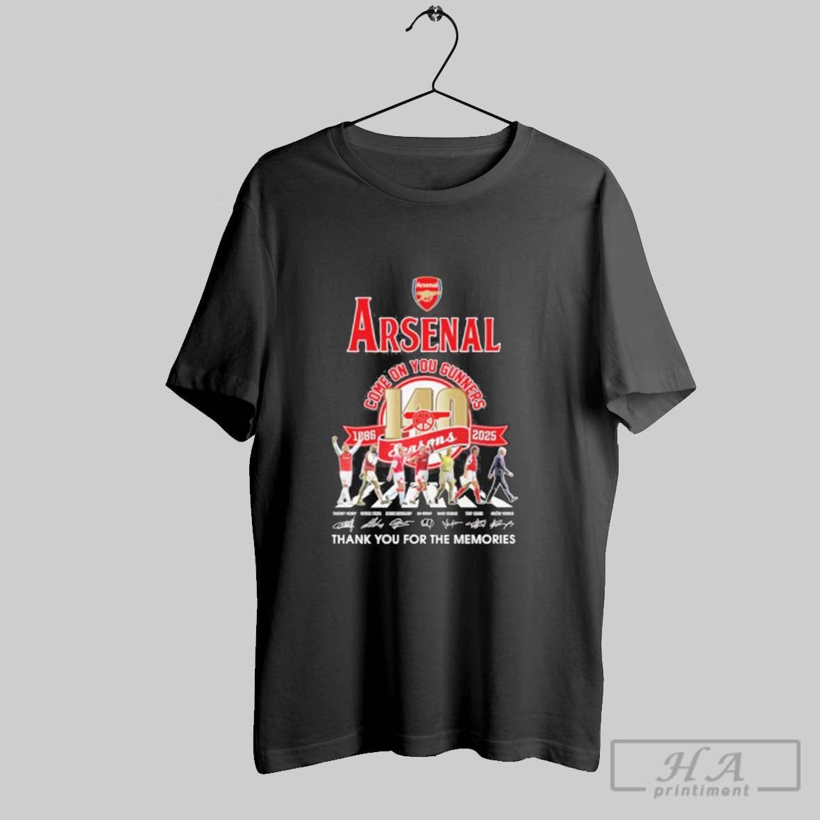 Official The Arsenal Abbey Road Come On Gunners 140 - Adult & Kids T-Shirts, Sweatshirts & Hoodies apparel design preview 1