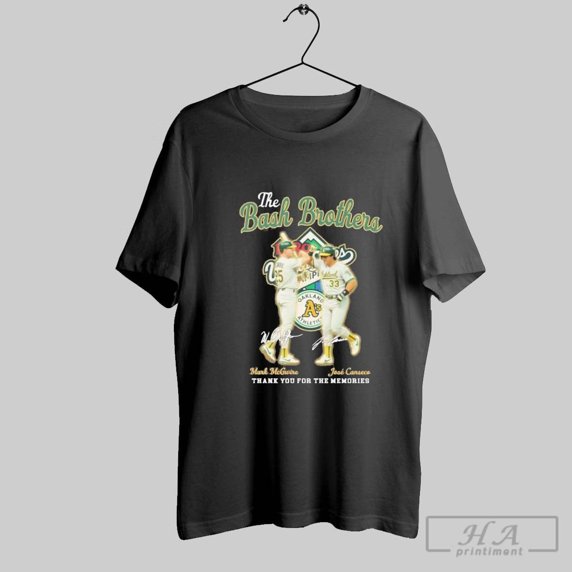 Official The Bash Brothers Mark Mcgwire And Jose - Adult & Kids T-Shirts, Sweatshirts & Hoodies apparel design preview 1