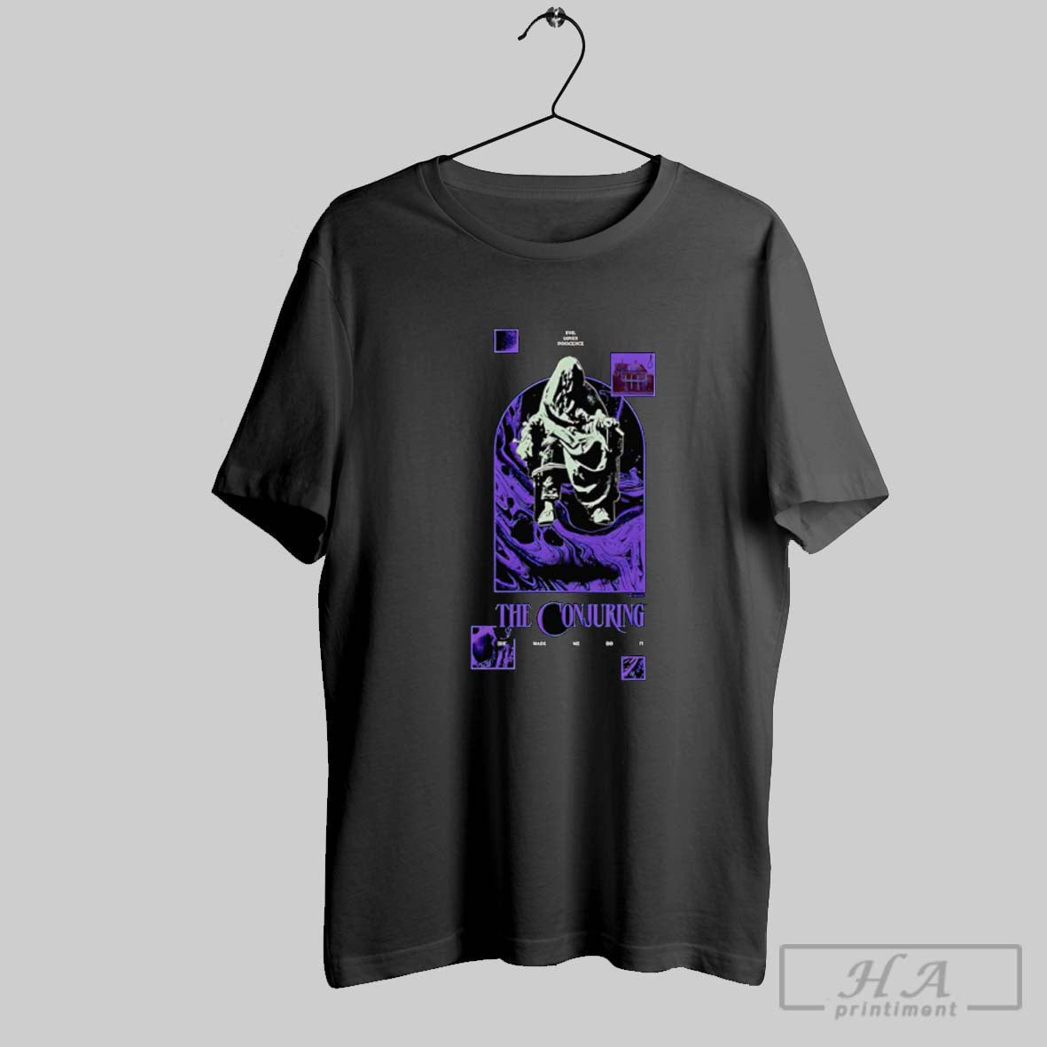 Official The Conjuring Last Rites Evil Loves - Adult & Kids T-Shirts, Sweatshirts & Hoodies apparel design preview 1