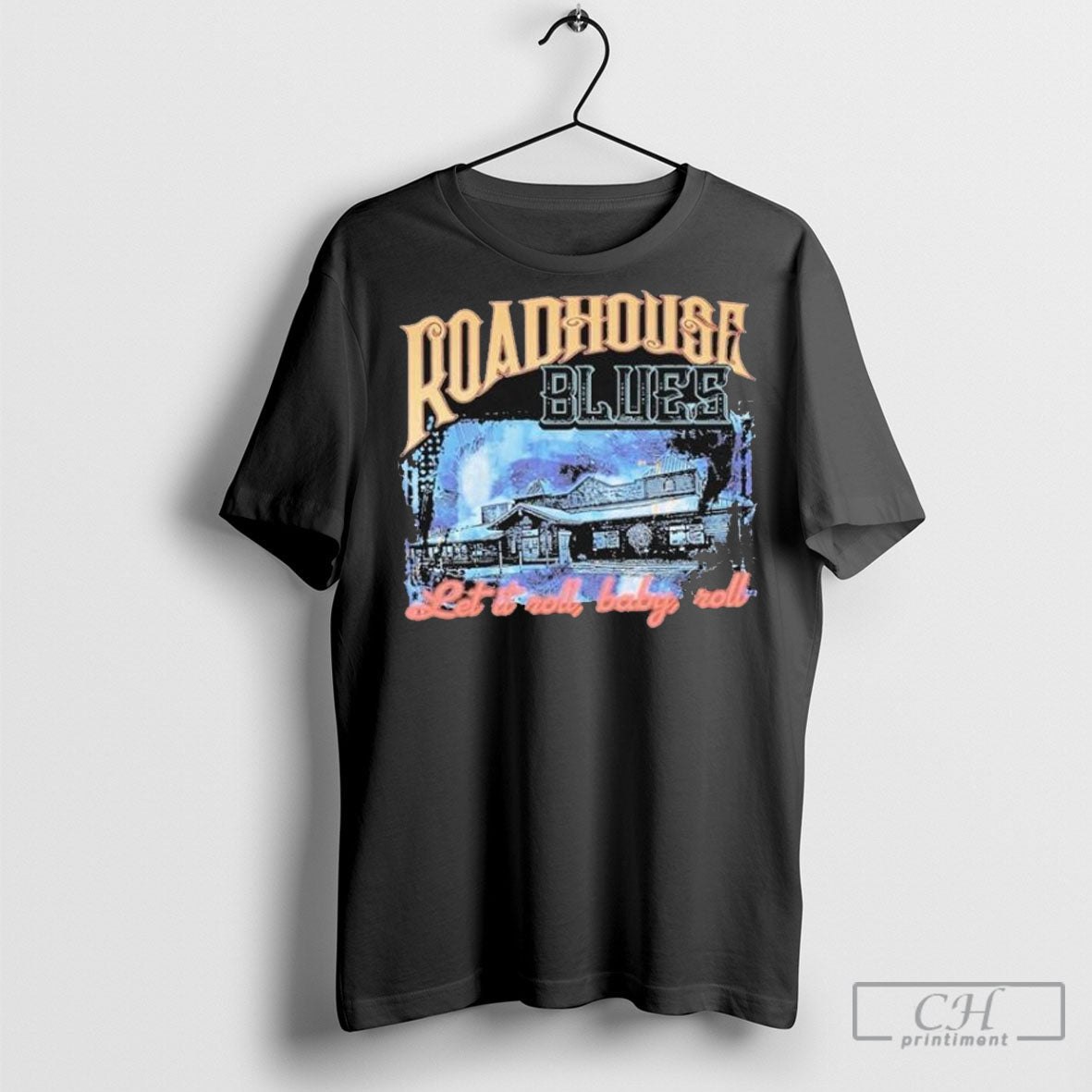 Official The Doors Roadhouse Blues Let It Roll Baby - Adult & Kids T-Shirts, Sweatshirts & Hoodies apparel design preview 1