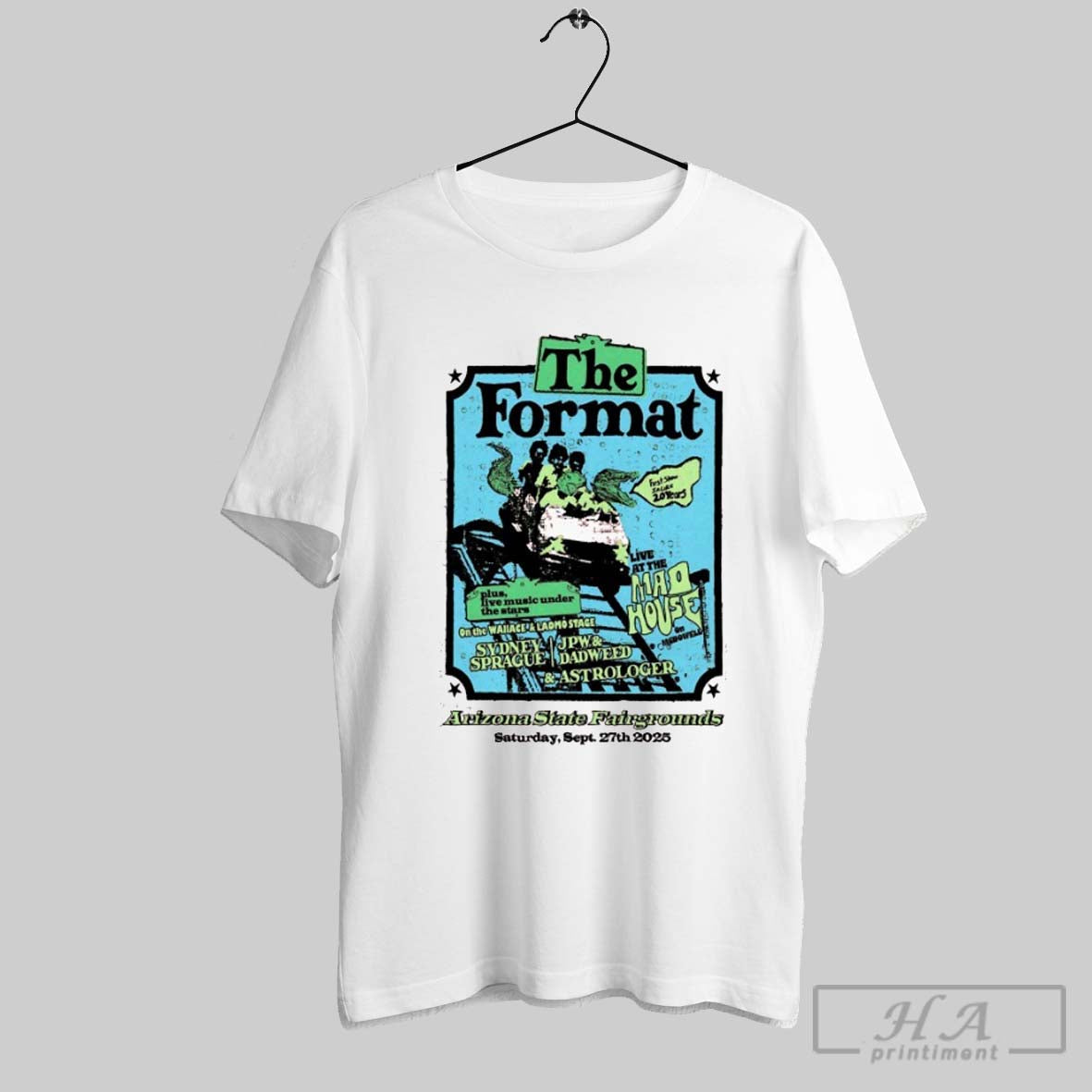Official The Format At Veterans Memorial Coliseum On - Adult & Kids T-Shirts, Sweatshirts & Hoodies apparel design preview 1