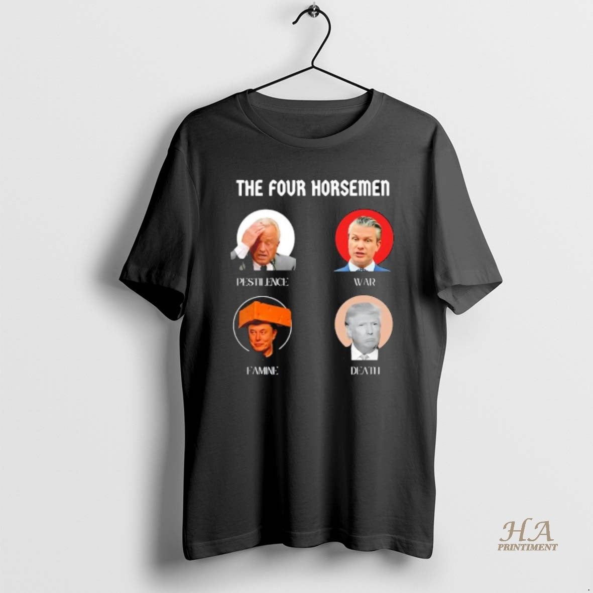 Official The Four Horsemen Donald Trump Death - Adult & Kids T-Shirts, Sweatshirts & Hoodies apparel design preview 1