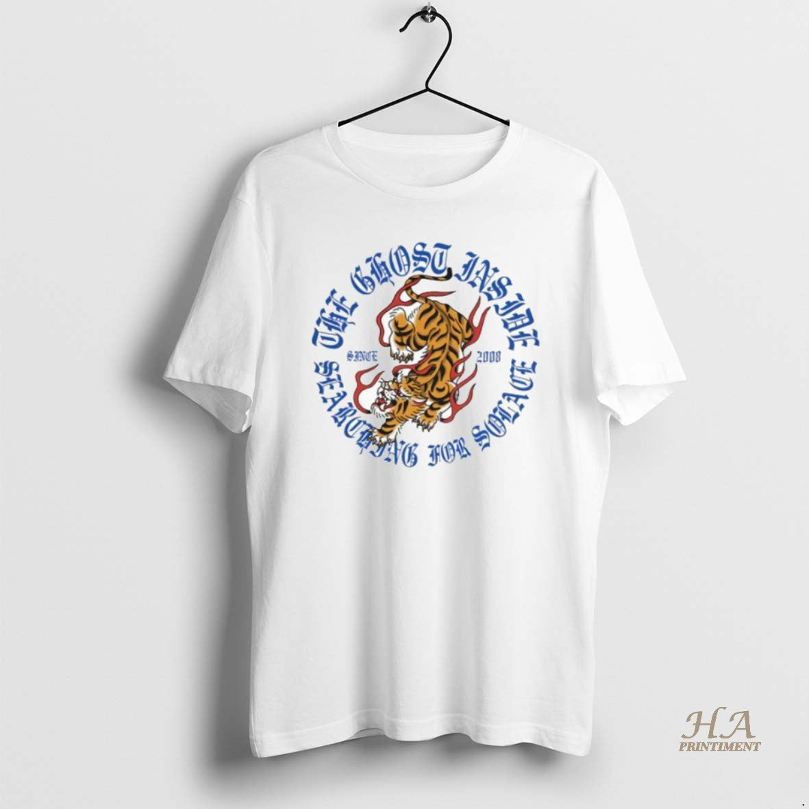 Official The Ghost Inside Since 2008 Tiger - Adult & Kids T-Shirts, Sweatshirts & Hoodies apparel design preview 1