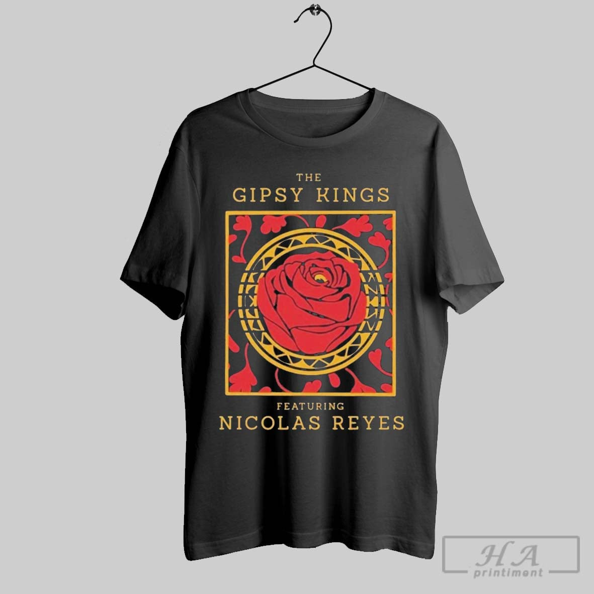 Official The Gipsy Kings Featuring Nicolas Reyes Rose - Adult & Kids T-Shirts, Sweatshirts & Hoodies apparel design preview 1