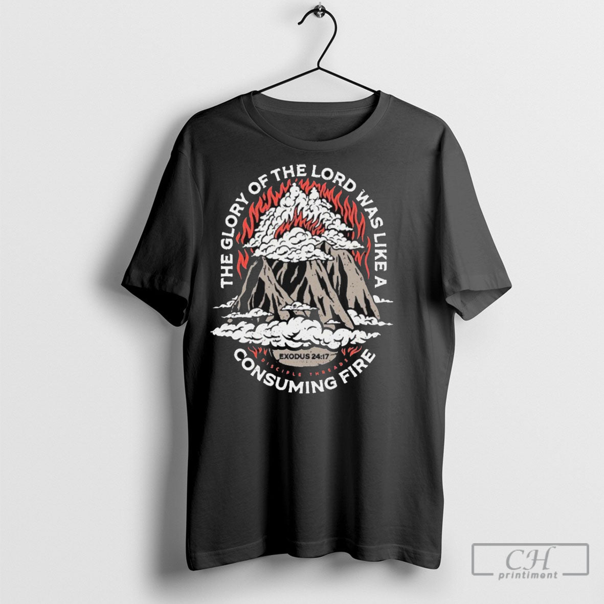 Official The Glory Of Lord Was Like A Consuming Fire - Adult & Kids T-Shirts, Sweatshirts & Hoodies apparel design preview 1