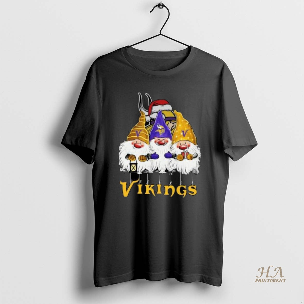 Official The Gnomes X Minnesota Vikings Merry - Adult & Kids T-Shirts, Sweatshirts & Hoodies apparel design preview 1