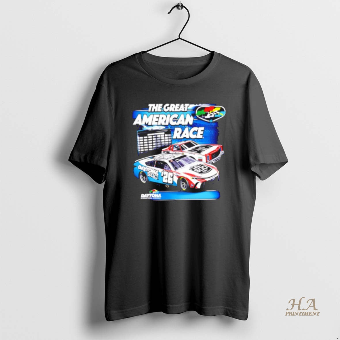 Official The Great American Race 2026 Daytona 500 - Adult & Kids T-Shirts, Sweatshirts & Hoodies apparel design preview 1