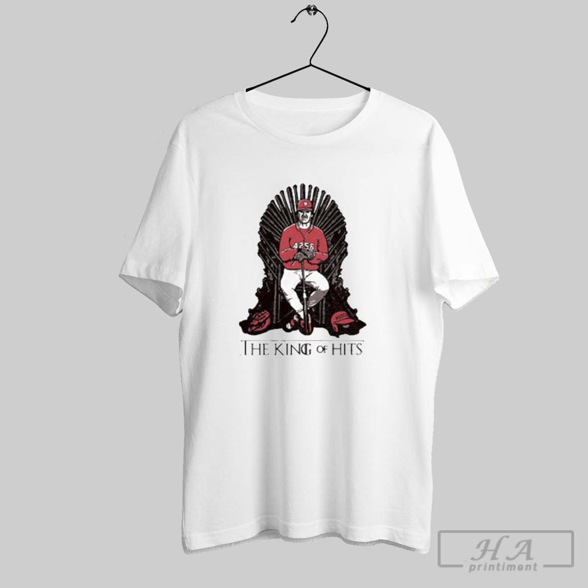 Official The King Of Hits Pete Rose - Adult & Kids T-Shirts, Sweatshirts & Hoodies apparel design preview 1