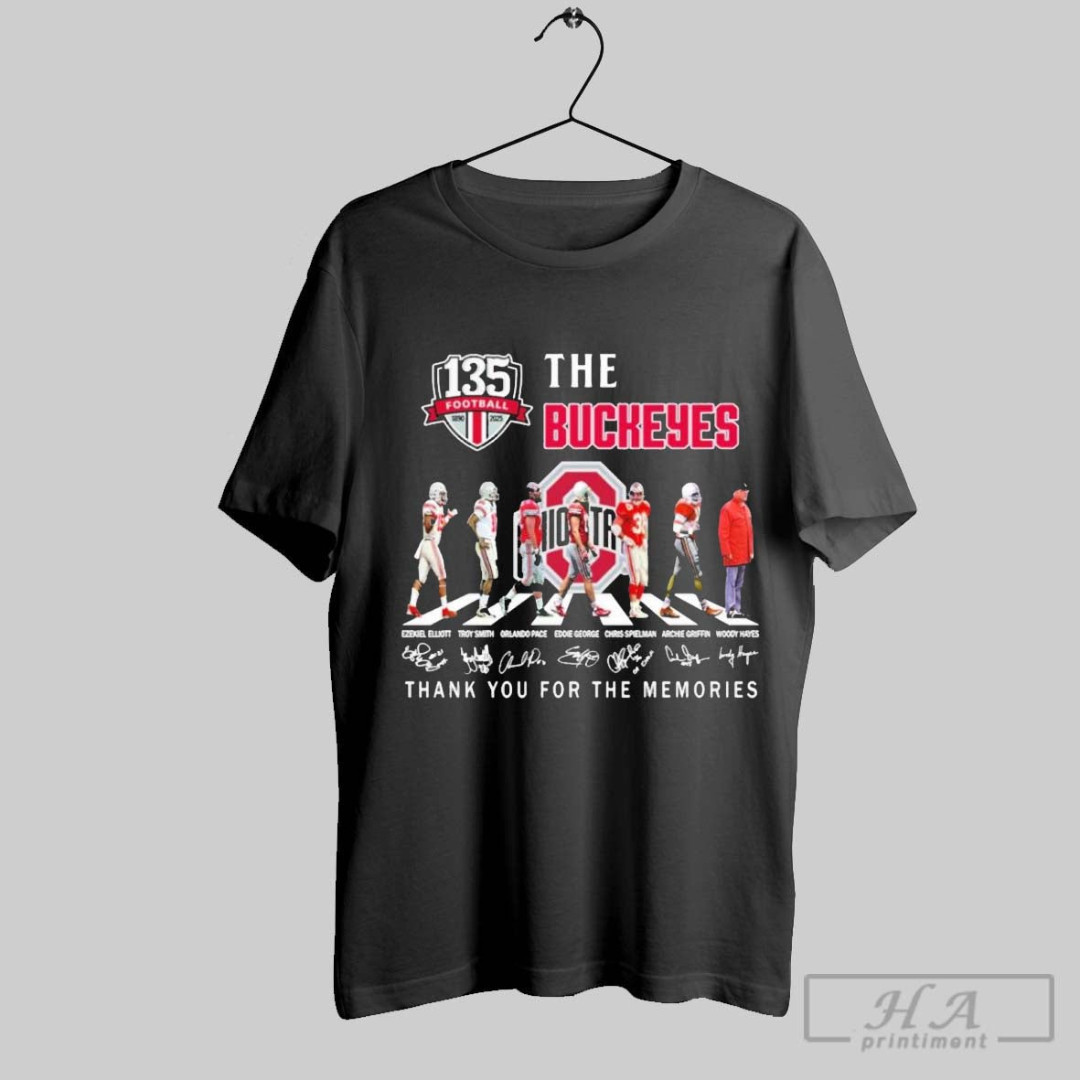 Official The Osu Buckeyes Football Abbey Road 2025 - Adult & Kids T-Shirts, Sweatshirts & Hoodies apparel design preview 1