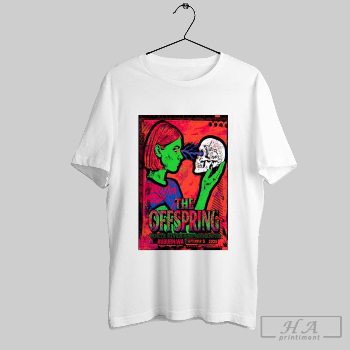 Official The Offspring Auburn Wa September 3 2025 - Adult & Kids T-Shirts, Sweatshirts & Hoodies apparel design preview 1