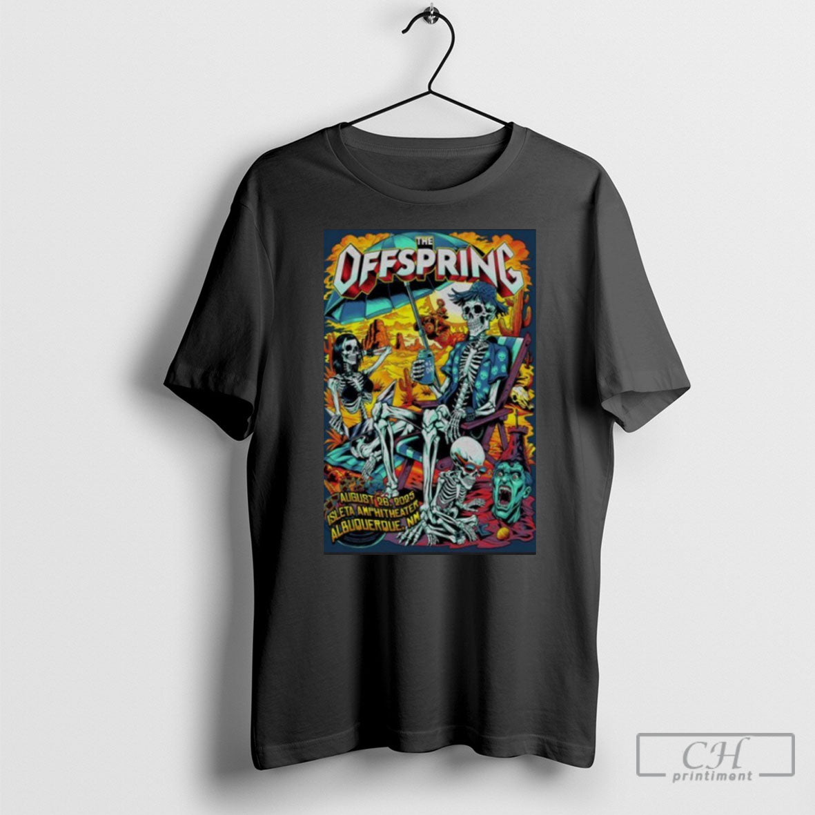 Official The Offspring Isleta Amphitheater In - Adult & Kids T-Shirts, Sweatshirts & Hoodies apparel design preview 1