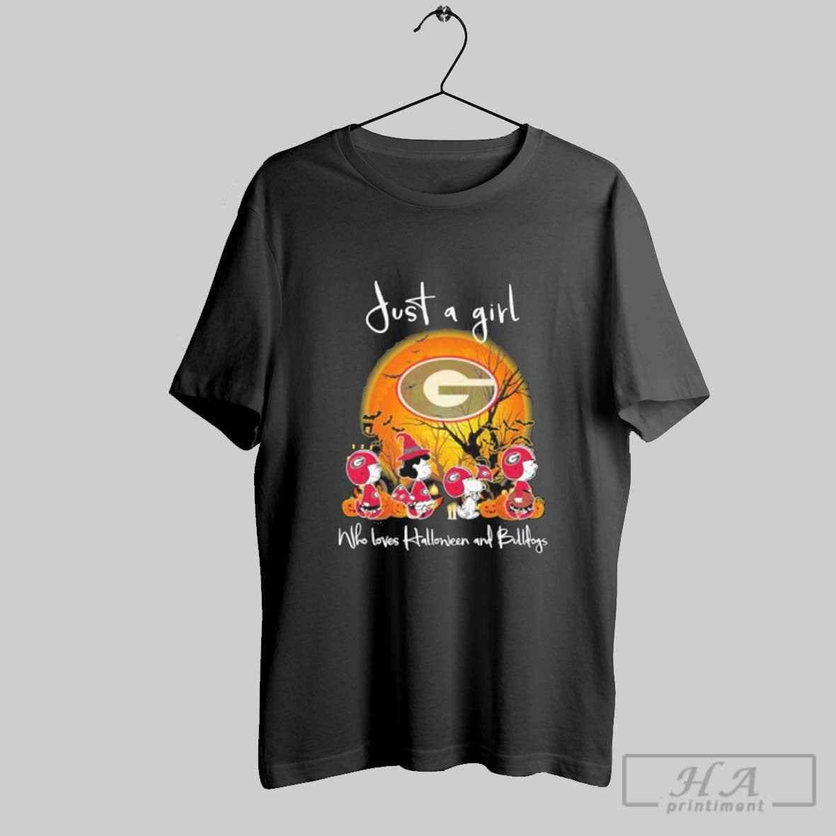 Official The Peanuts Walking Just A Girl Who Loves - Adult & Kids T-Shirts, Sweatshirts & Hoodies apparel design preview 1