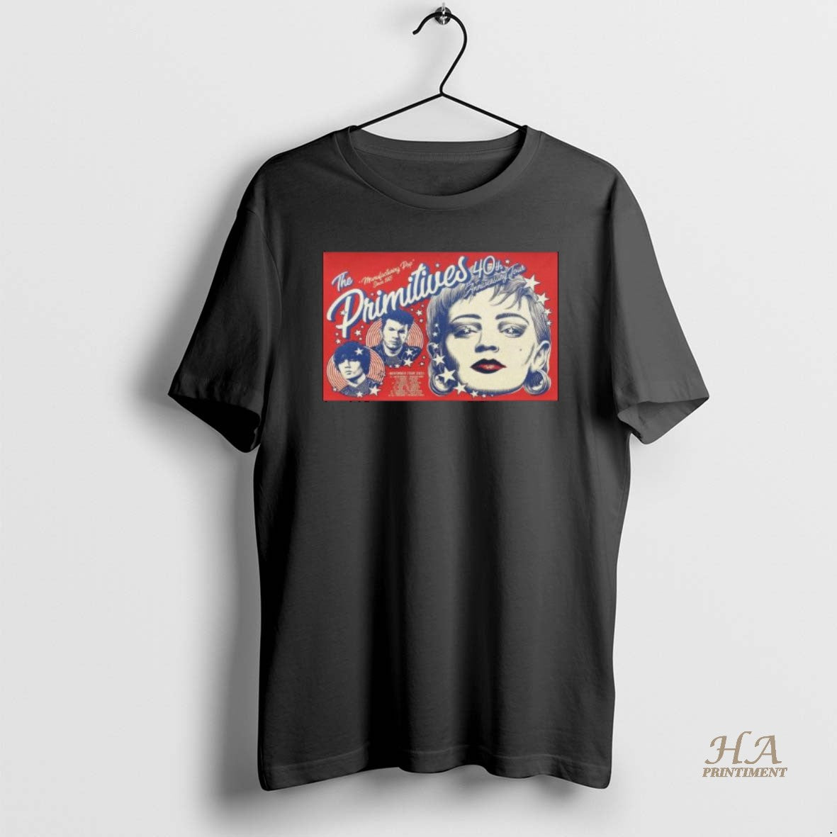 Official The Primitives 40th Anniversary Uk Tour - Adult & Kids T-Shirts, Sweatshirts & Hoodies apparel design preview 1