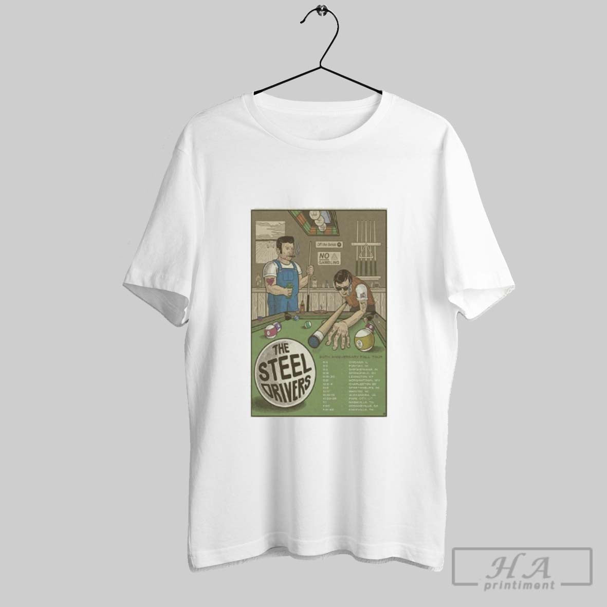 Official The Steeldrivers 20th Anniversary Fall Tour - Adult & Kids T-Shirts, Sweatshirts & Hoodies apparel design preview 1