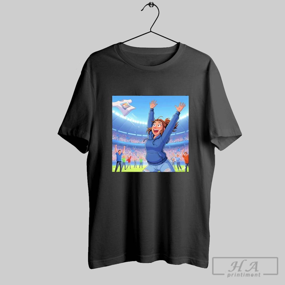 Official The Lady Philadelphia Phillies Cartoon - Adult & Kids T-Shirts, Sweatshirts & Hoodies apparel design preview 1