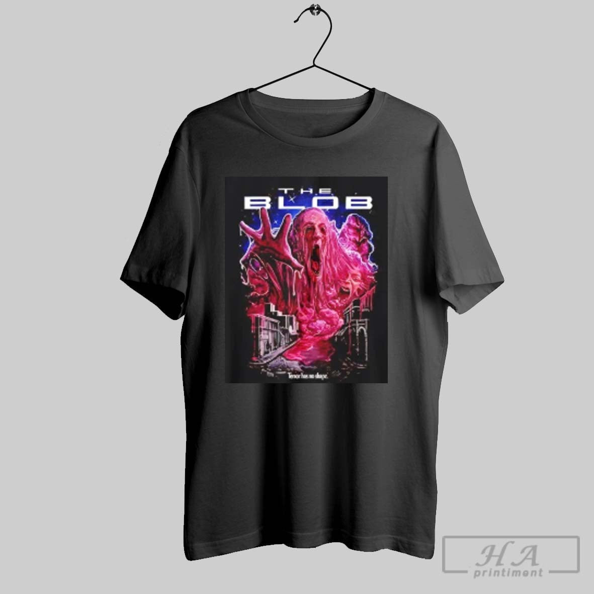 Official The Blob Terror Has No Shape Halloween - Adult & Kids T-Shirts, Sweatshirts & Hoodies apparel design preview 1