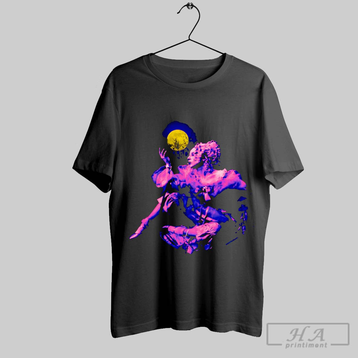 Official The Dead Dance Lady Gaga Holding Moon - Adult & Kids T-Shirts, Sweatshirts & Hoodies apparel design preview 1