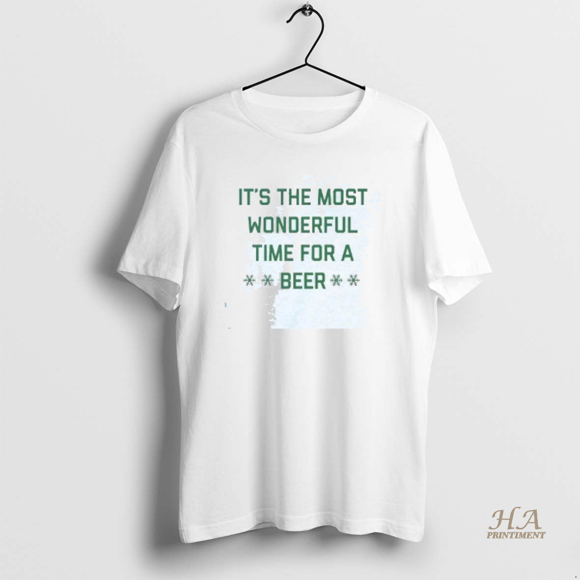 Official The Most Wonderful Time For A Beer Christmas - Adult & Kids T-Shirts, Sweatshirts & Hoodies apparel design preview 1