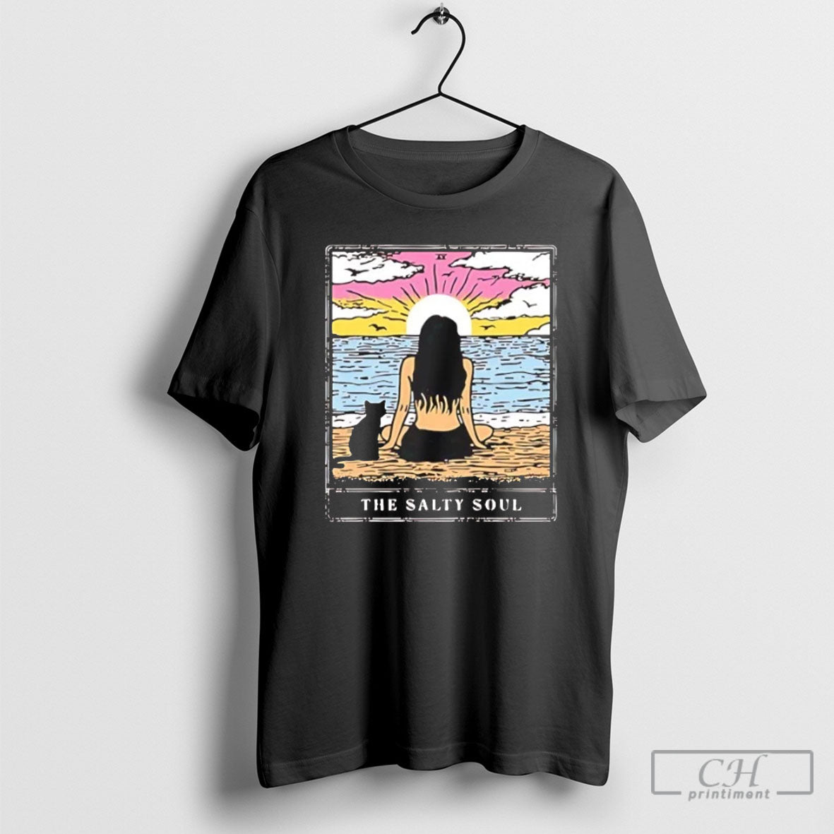 Official The Salty Soul Tarot Card Sweater - Adult & Kids T-Shirts, Sweatshirts & Hoodies apparel design preview 1