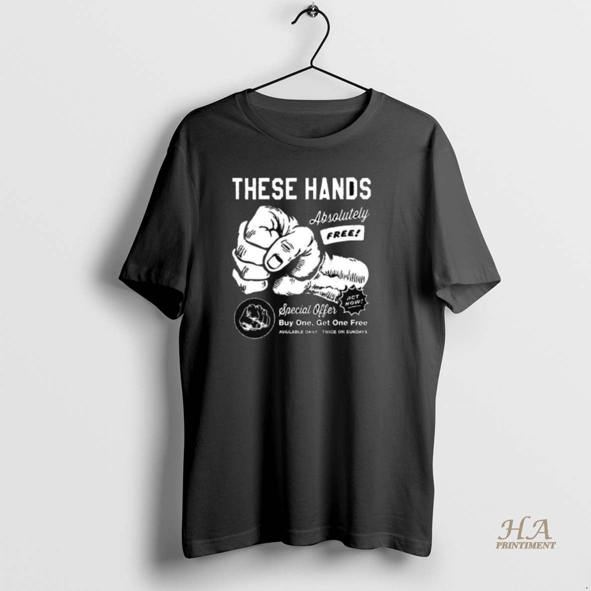 Official These Hands Absolutely Free Long Sleve - Adult & Kids T-Shirts, Sweatshirts & Hoodies apparel design preview 1