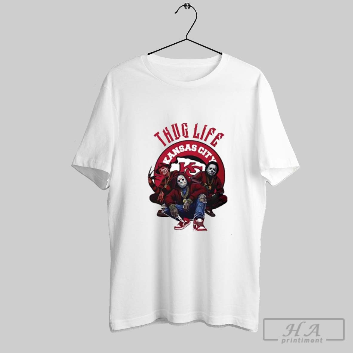 Official Thug Life Kansas City Freddy Jason Michael - Adult & Kids T-Shirts, Sweatshirts & Hoodies apparel design preview 1