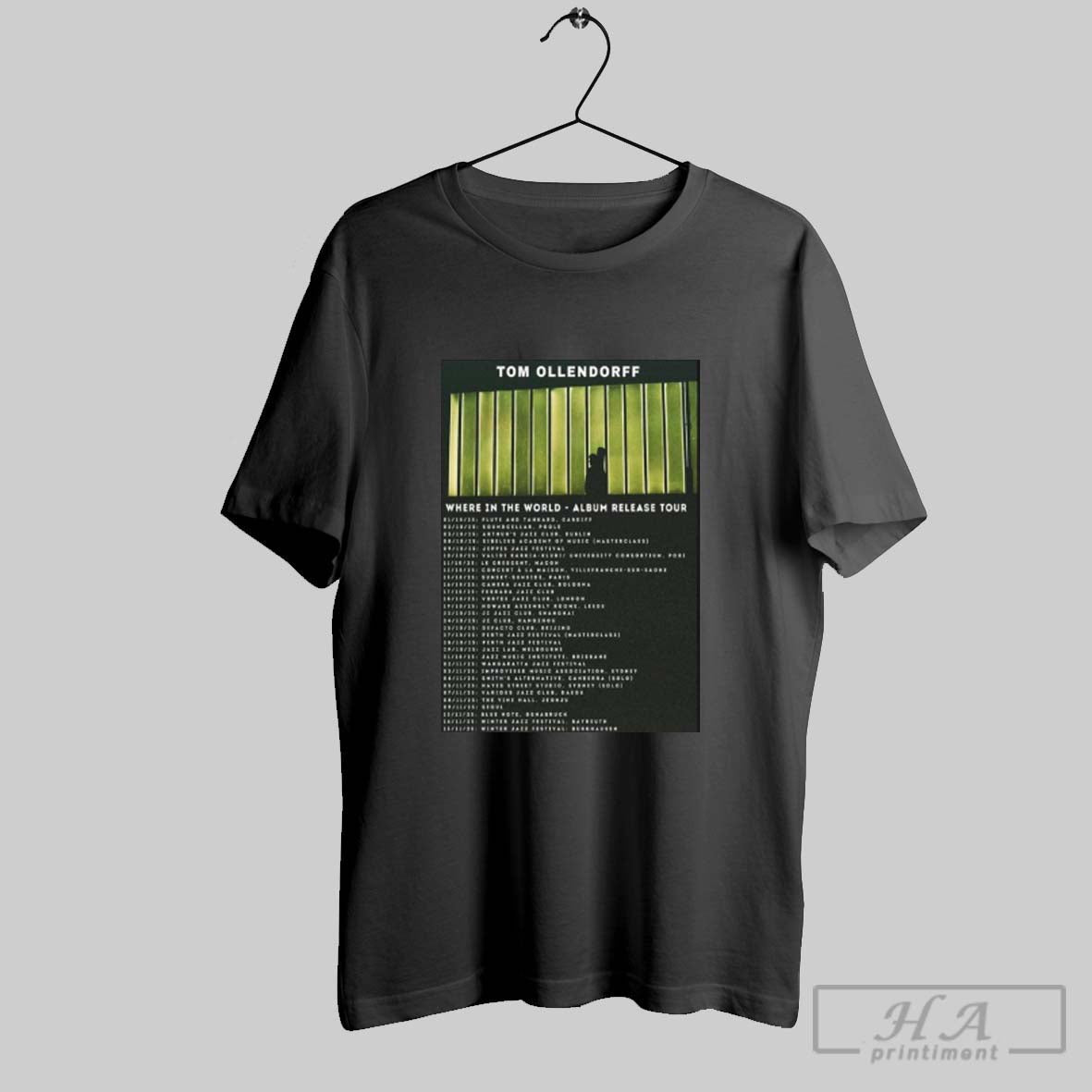 Official Tom Ollendorff Where In The World Album Tour - Adult & Kids T-Shirts, Sweatshirts & Hoodies apparel design preview 1
