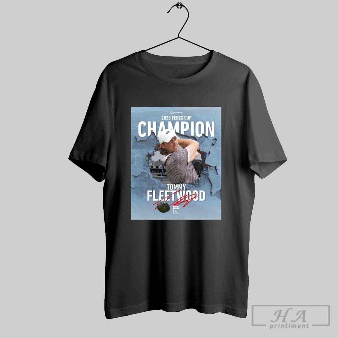 Official Tommy Fleetwood Pga Tour Winner 2025 Fedex - Adult & Kids T-Shirts, Sweatshirts & Hoodies apparel design preview 1