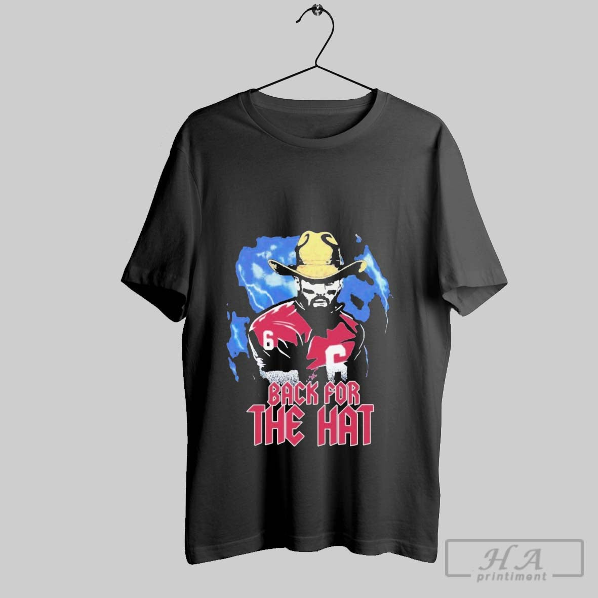 Official Trendy Baker Mayfield Back For The Hat - Adult & Kids T-Shirts, Sweatshirts & Hoodies apparel design preview 1