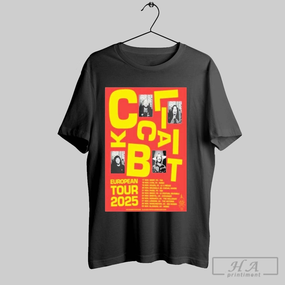 Official Trendy Clickbait European Tour 2025 Dates - Adult & Kids T-Shirts, Sweatshirts & Hoodies apparel design preview 1