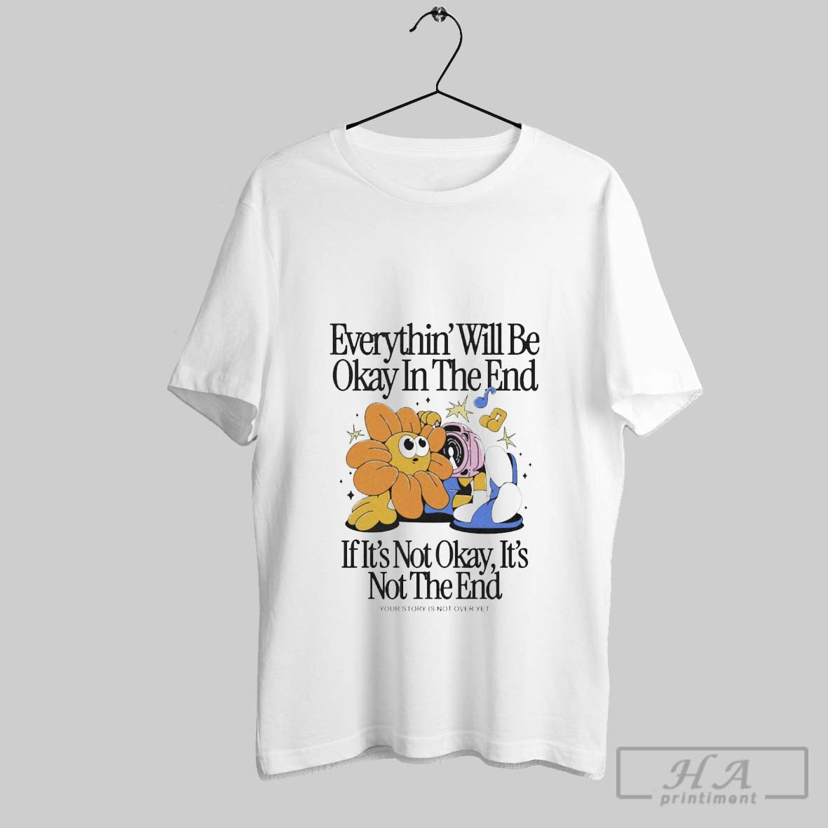 Official Trendy Everythin Will Be Okay In The End If - Adult & Kids T-Shirts, Sweatshirts & Hoodies apparel design preview 1