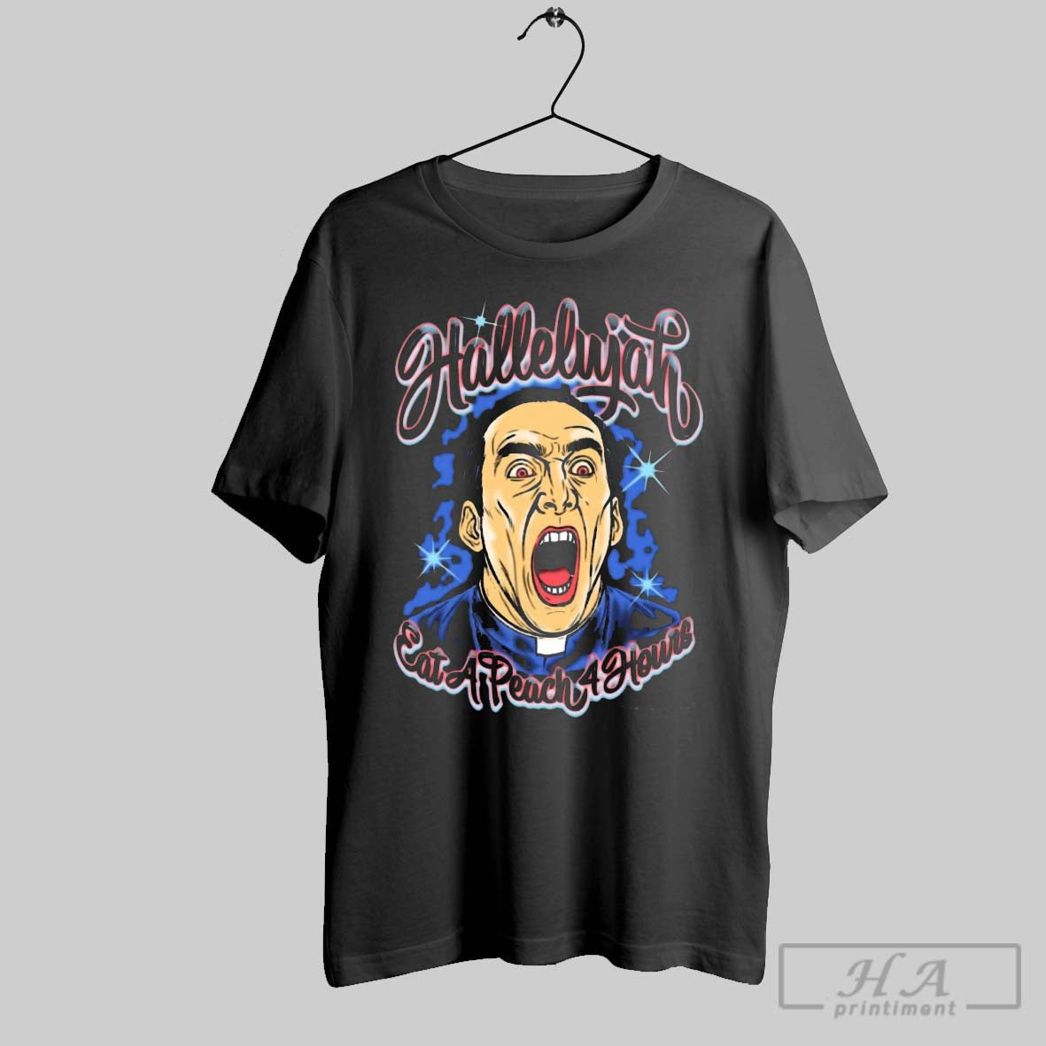 Official Trendy Hallelujah Eat A Pench 4 Hours 2025 - Adult & Kids T-Shirts, Sweatshirts & Hoodies apparel design preview 1