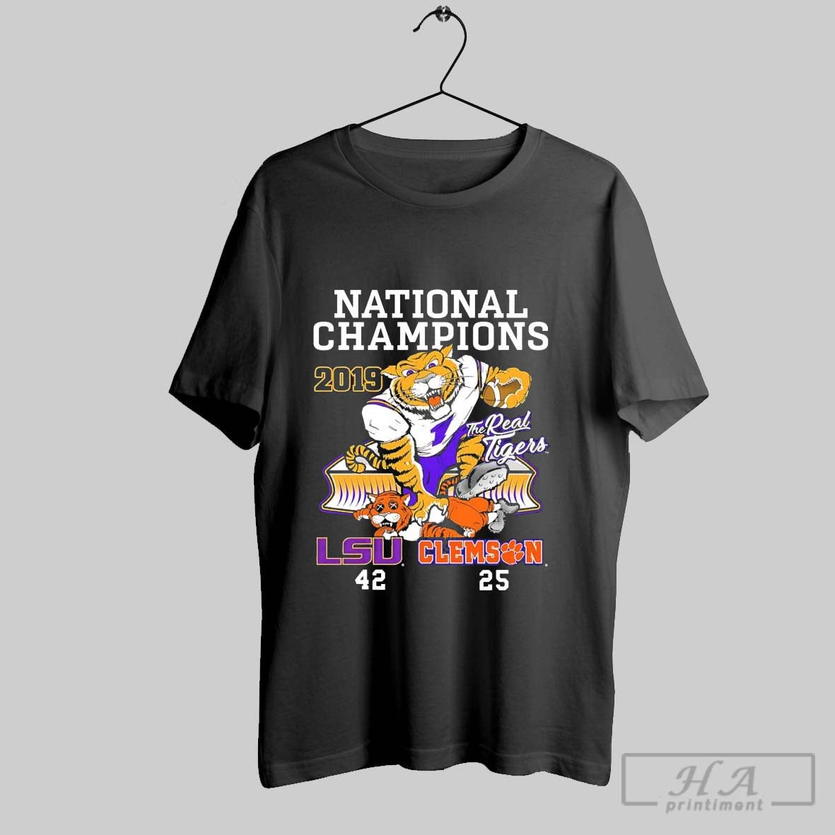 Official Trendy Lsu Vs Clemson 42 25 National - Adult & Kids T-Shirts, Sweatshirts & Hoodies apparel design preview 1