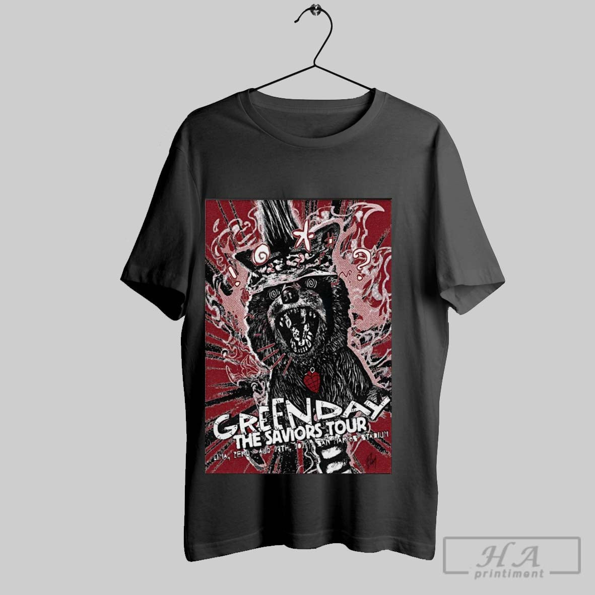 Official Trendy Poster Green Day Estadio San Marcos - Adult & Kids T-Shirts, Sweatshirts & Hoodies apparel design preview 1