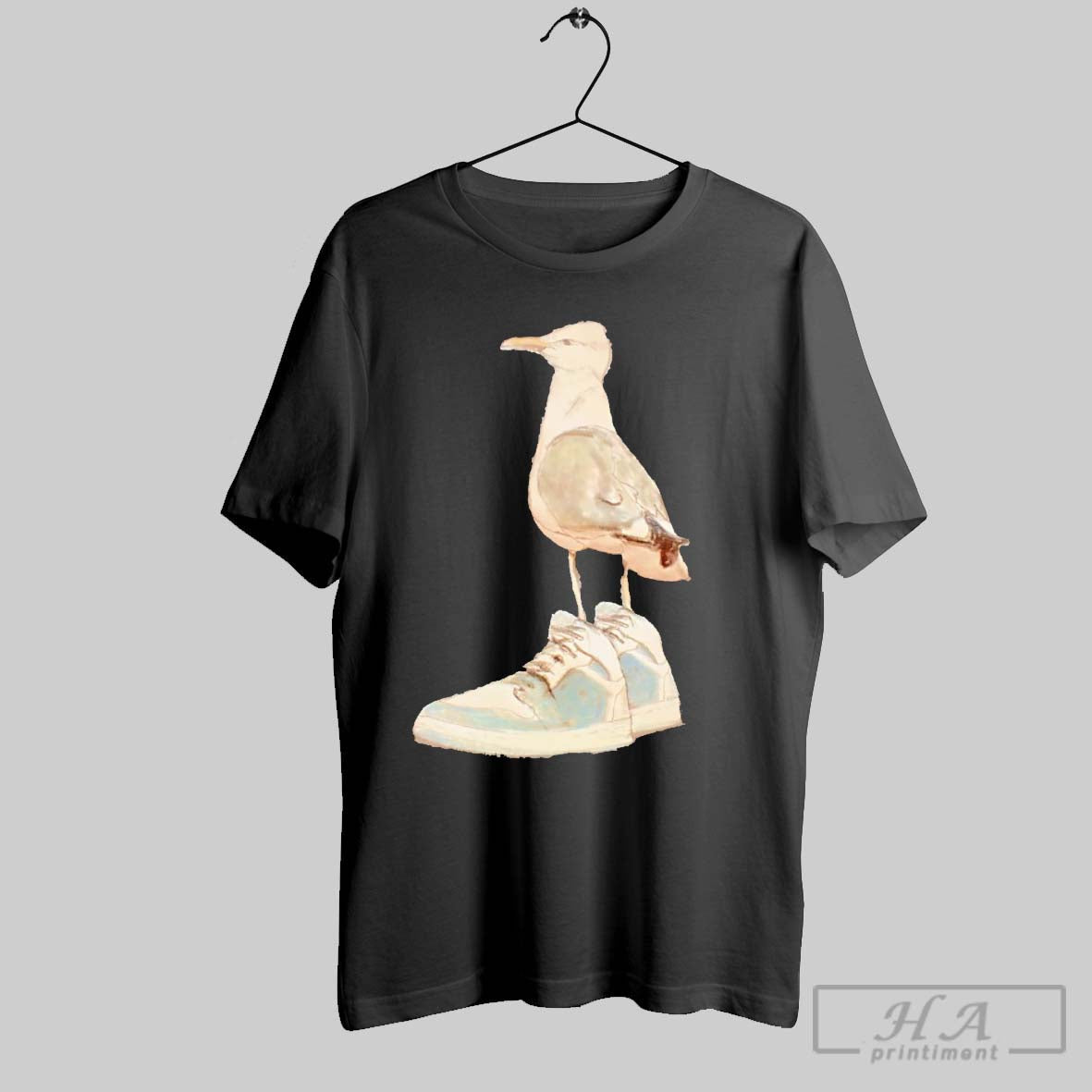 Official Trendy Seagull Wearing Shoes - Adult & Kids T-Shirts, Sweatshirts & Hoodies apparel design preview 1
