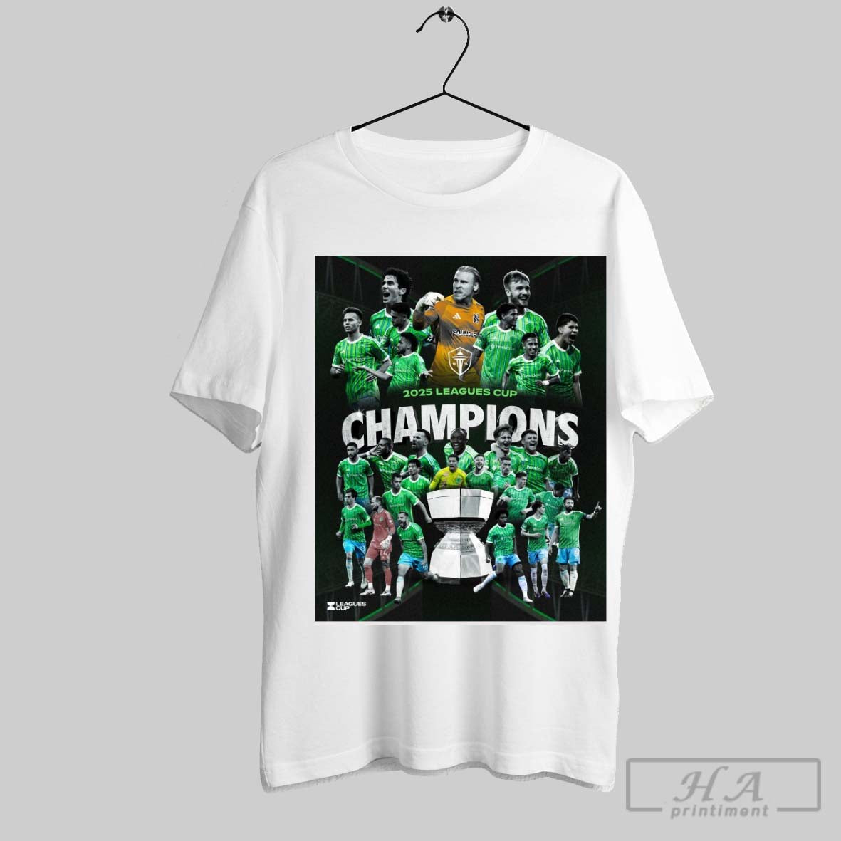 Official Trendy Seattle Sounders Fc Win Leagues Cup - Adult & Kids T-Shirts, Sweatshirts & Hoodies apparel design preview 1