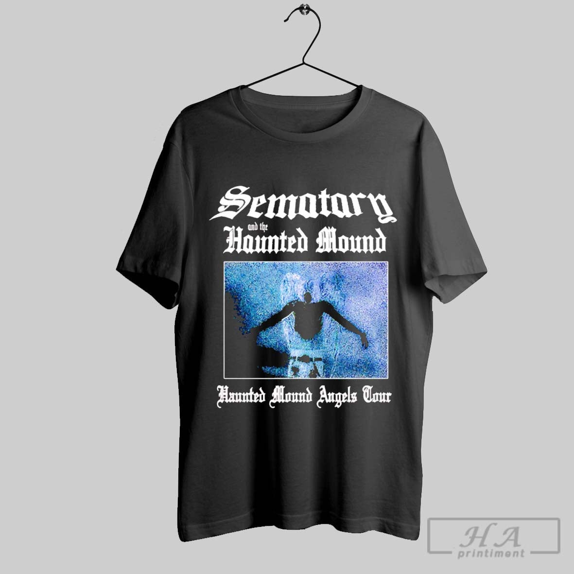 Official Trendy Sematary And The Haunted Mound Angels - Adult & Kids T-Shirts, Sweatshirts & Hoodies apparel design preview 1
