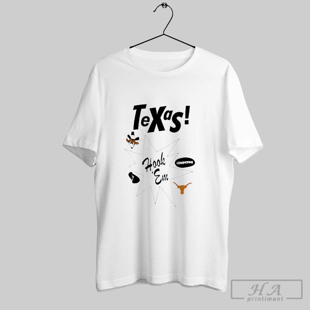 Official Trendy Texas Longhorns Football Hookem - Adult & Kids T-Shirts, Sweatshirts & Hoodies apparel design preview 1