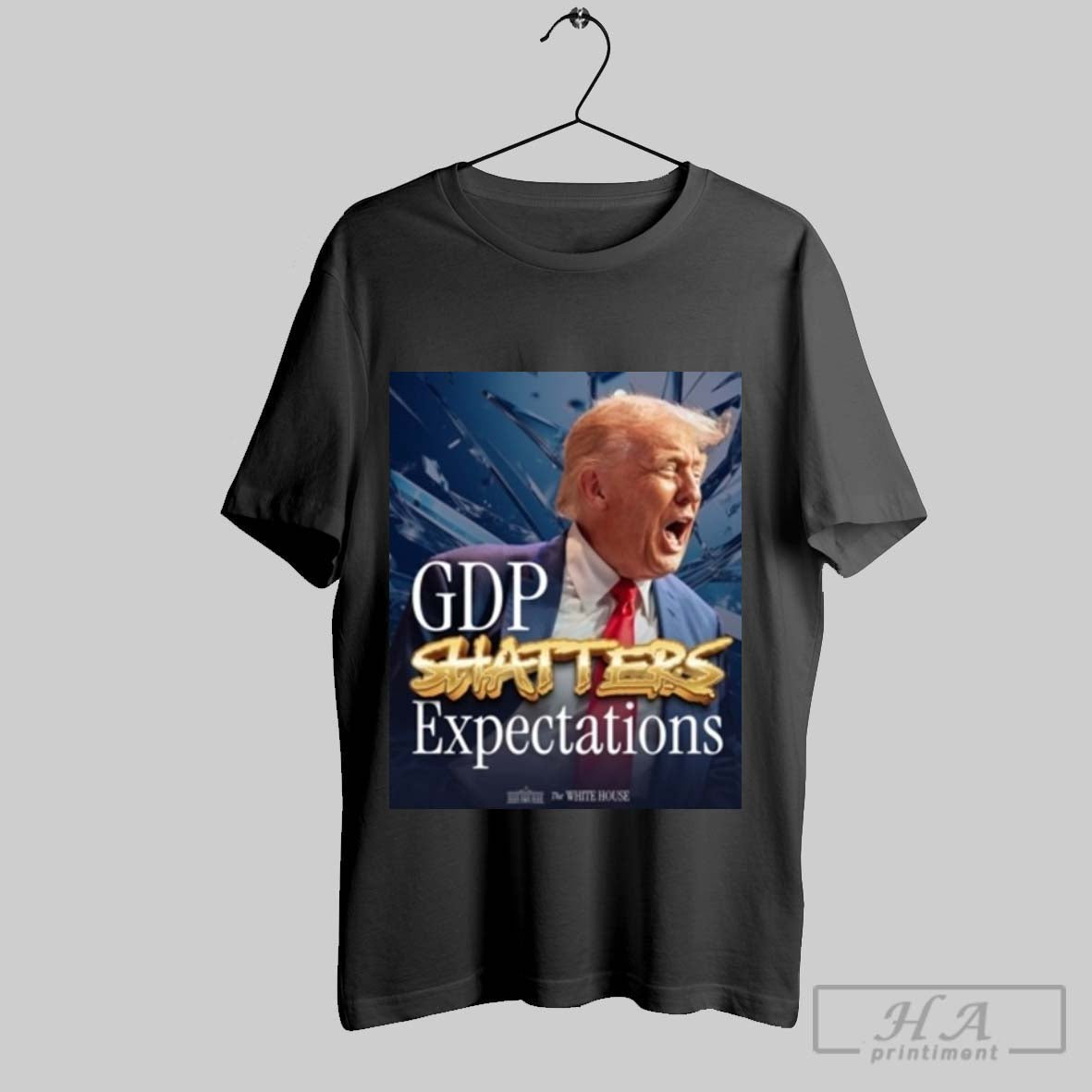 Official Trendy Trump Gdp Shatters Expectations The - Adult & Kids T-Shirts, Sweatshirts & Hoodies apparel design preview 1