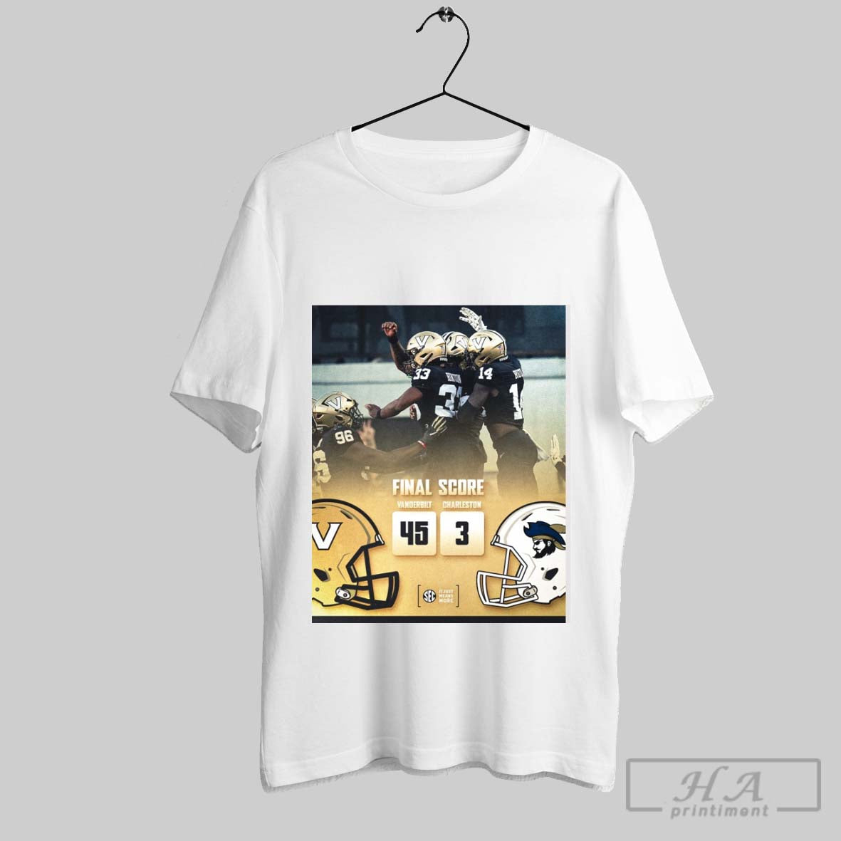 Official Trendy Vanderbilt Commodores Defeated - Adult & Kids T-Shirts, Sweatshirts & Hoodies apparel design preview 1
