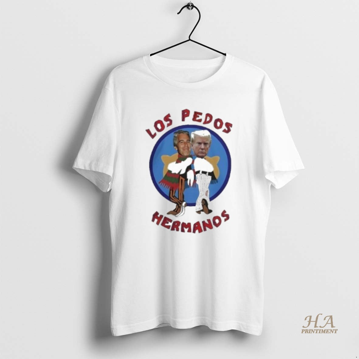 Official Trump And Epstein Los Pedos Hermanos Circle - Adult & Kids T-Shirts, Sweatshirts & Hoodies apparel design preview 1
