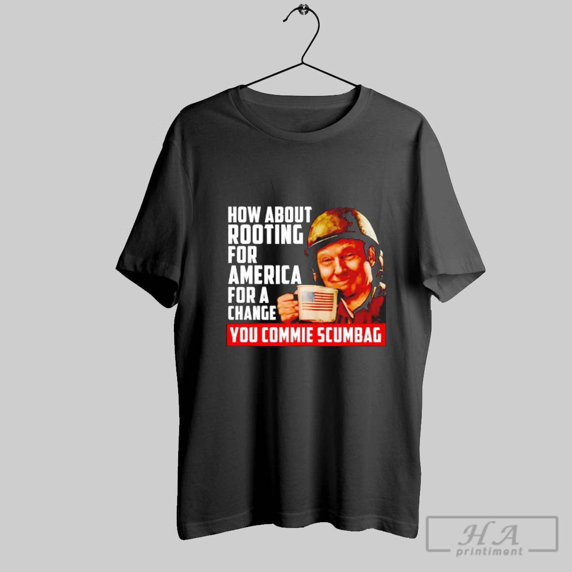 Official Trump How About Rooting For America A Change - Adult & Kids T-Shirts, Sweatshirts & Hoodies apparel design preview 1