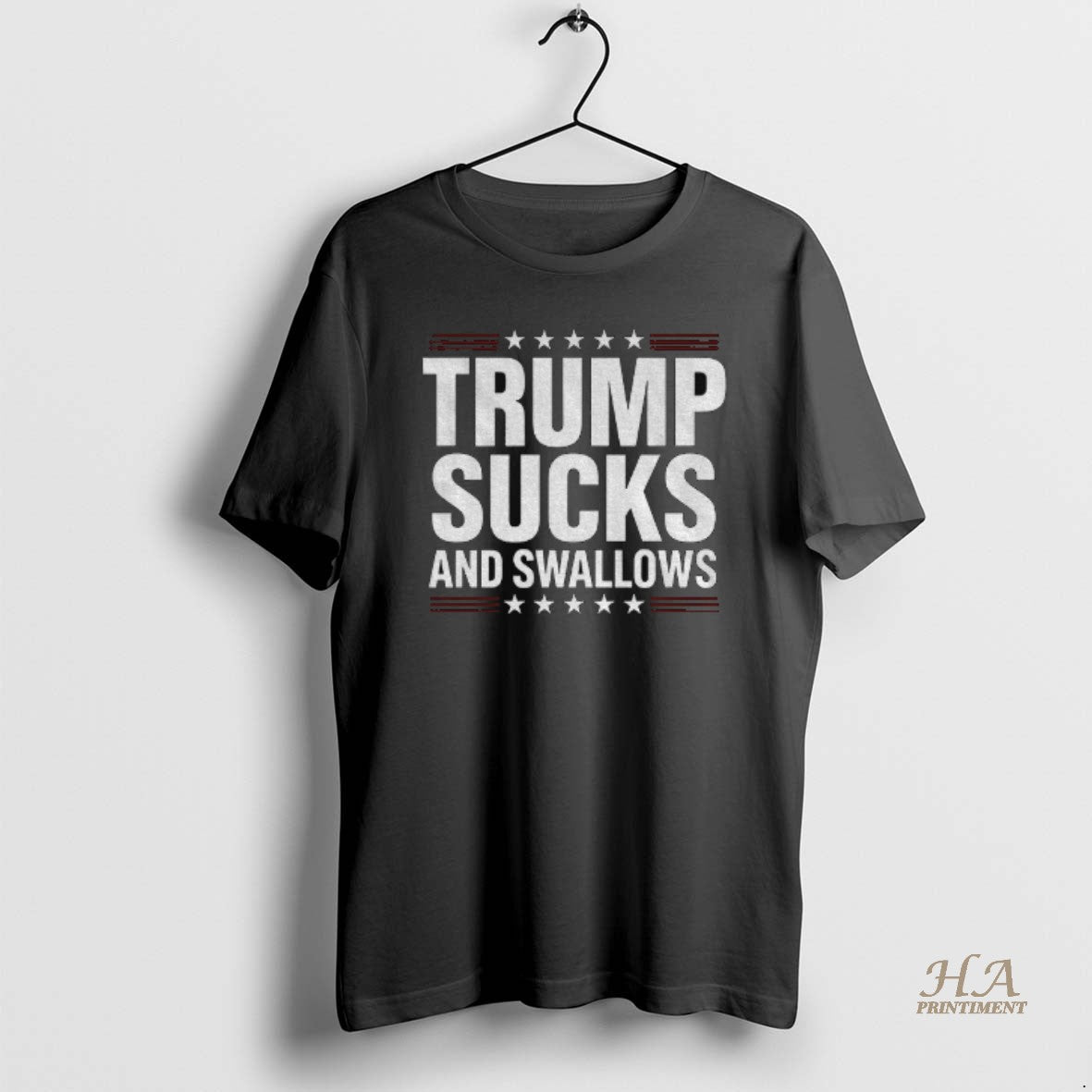 Official Trump Sucks And Swallows Bubba Anti - Adult & Kids T-Shirts, Sweatshirts & Hoodies apparel design preview 1