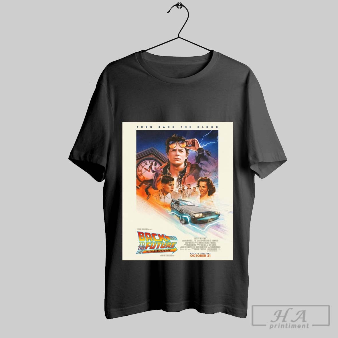 Official Turn Back The Clock To Future 40th - Adult & Kids T-Shirts, Sweatshirts & Hoodies apparel design preview 1