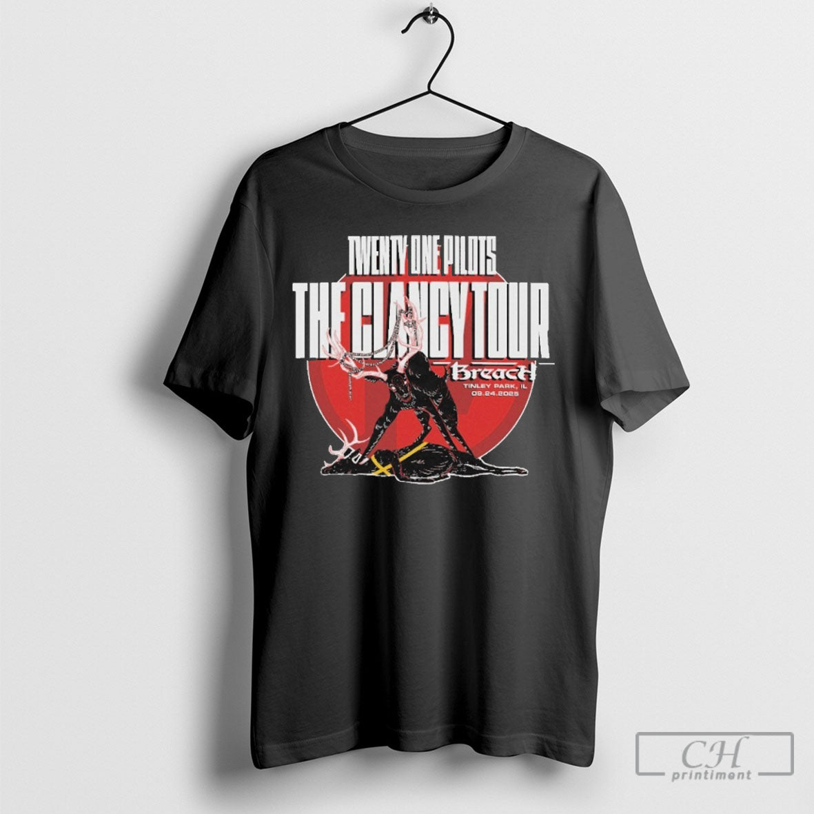 Official Twenty One Pilots The Clancy Tour Tinley - Adult & Kids T-Shirts, Sweatshirts & Hoodies apparel design preview 1